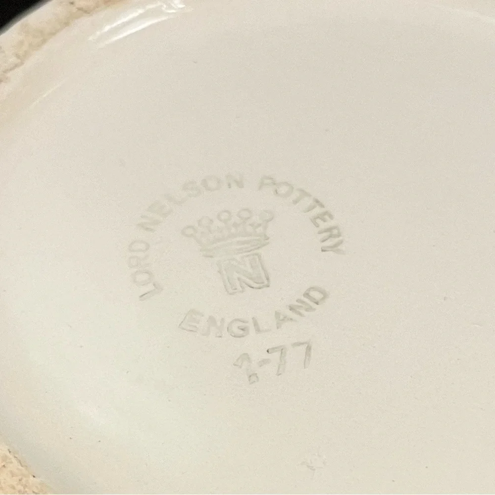 Vintage Lord Nelson Pottery Pitcher Floral Made in England 7”